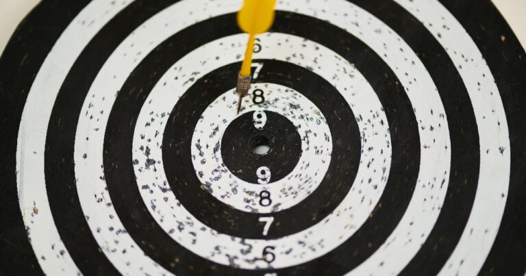 dart on a dartboard